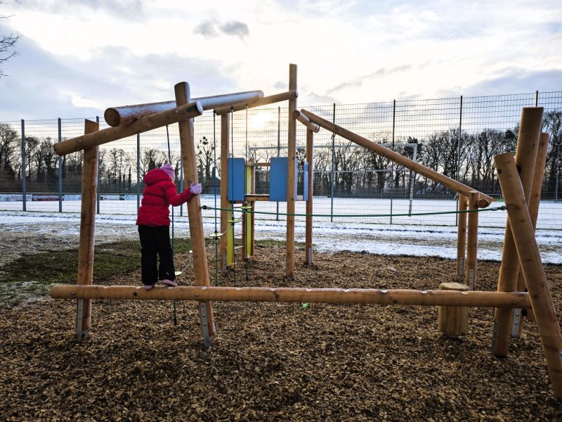 Winterliche Impressionen  des Kletterparcours 2026