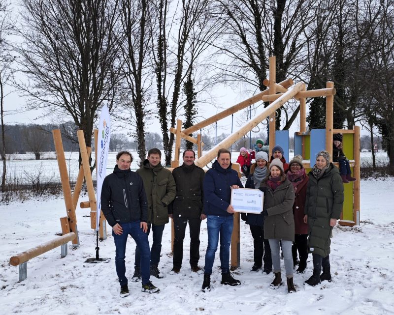 Einweihung des neuen Kletterparcours des VfB Holsen