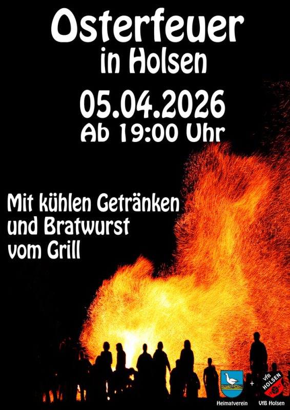 Osterfeuer 2026 in Holsen-Schwelle-Winkhausen