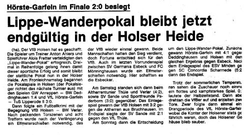 Neue Westfälische berichtet am 10 Juni 1979